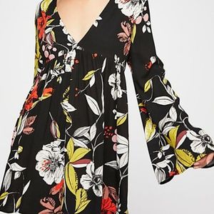 NWT Free People Bella Printed Tunic